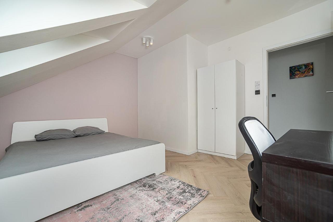 Big 4-Bedroom Flat, Terrace With Great Vitkov View Prága Kültér fotó