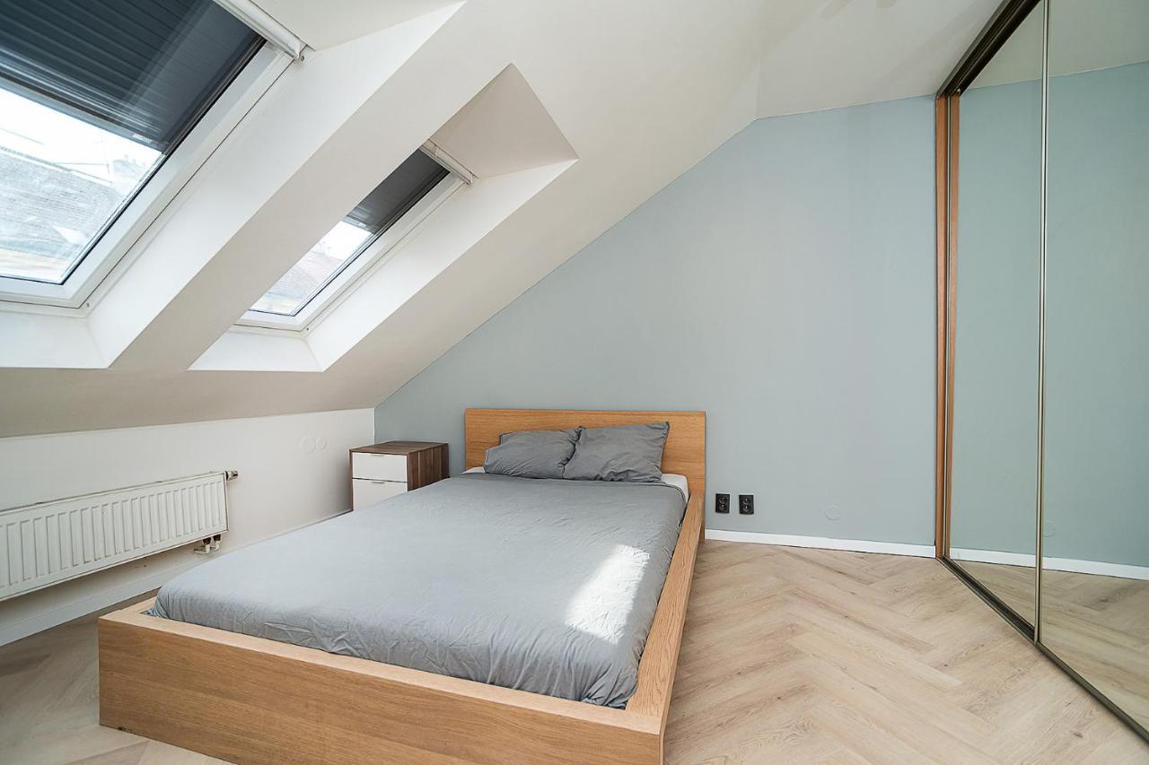 Big 4-Bedroom Flat, Terrace With Great Vitkov View Prága Kültér fotó